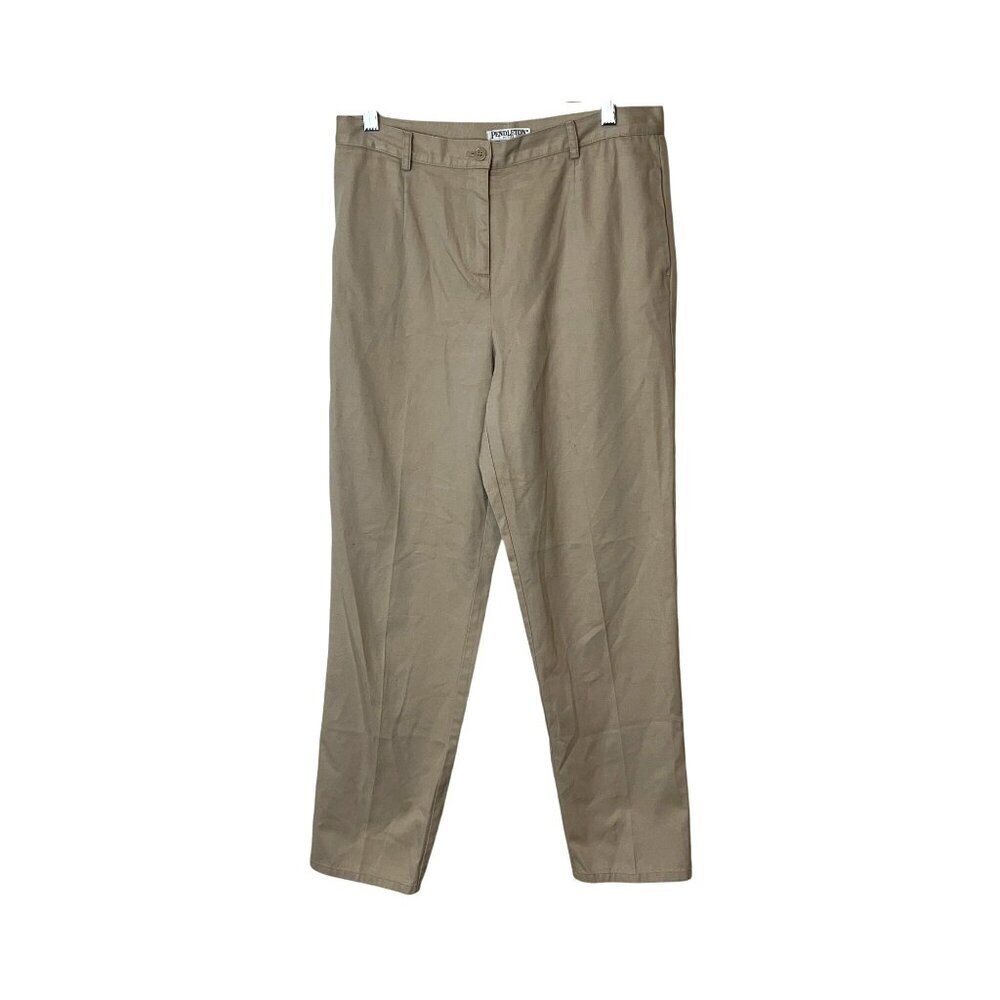 Pendleton Khaki Chino Pants Womens Classic Fit Casual Trousers Women size 8P